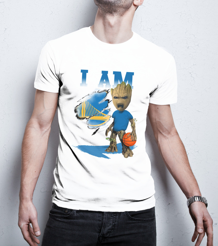 I Am Golden State Warriors Groot Basketball Character T-Shirt