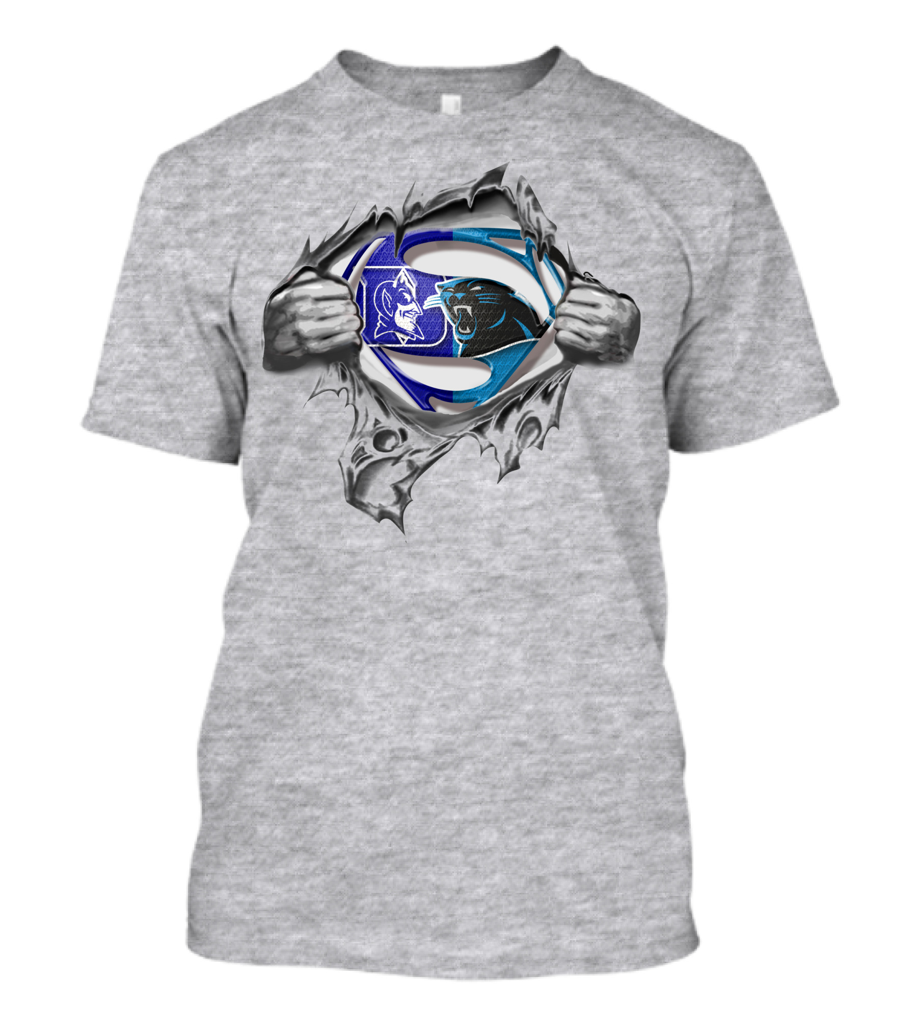 Panthers Devils Superman Logo Mashup T-Shirt