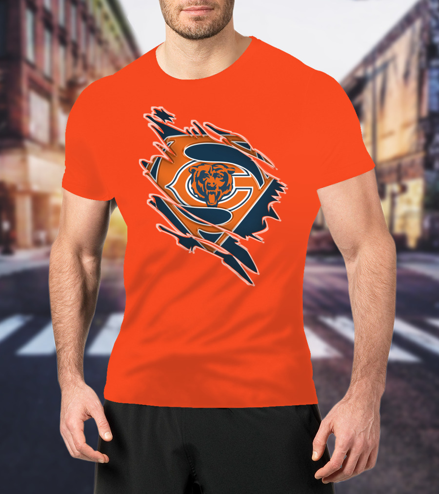 Chicago Bears Superman Logo Fusion T-Shirt
