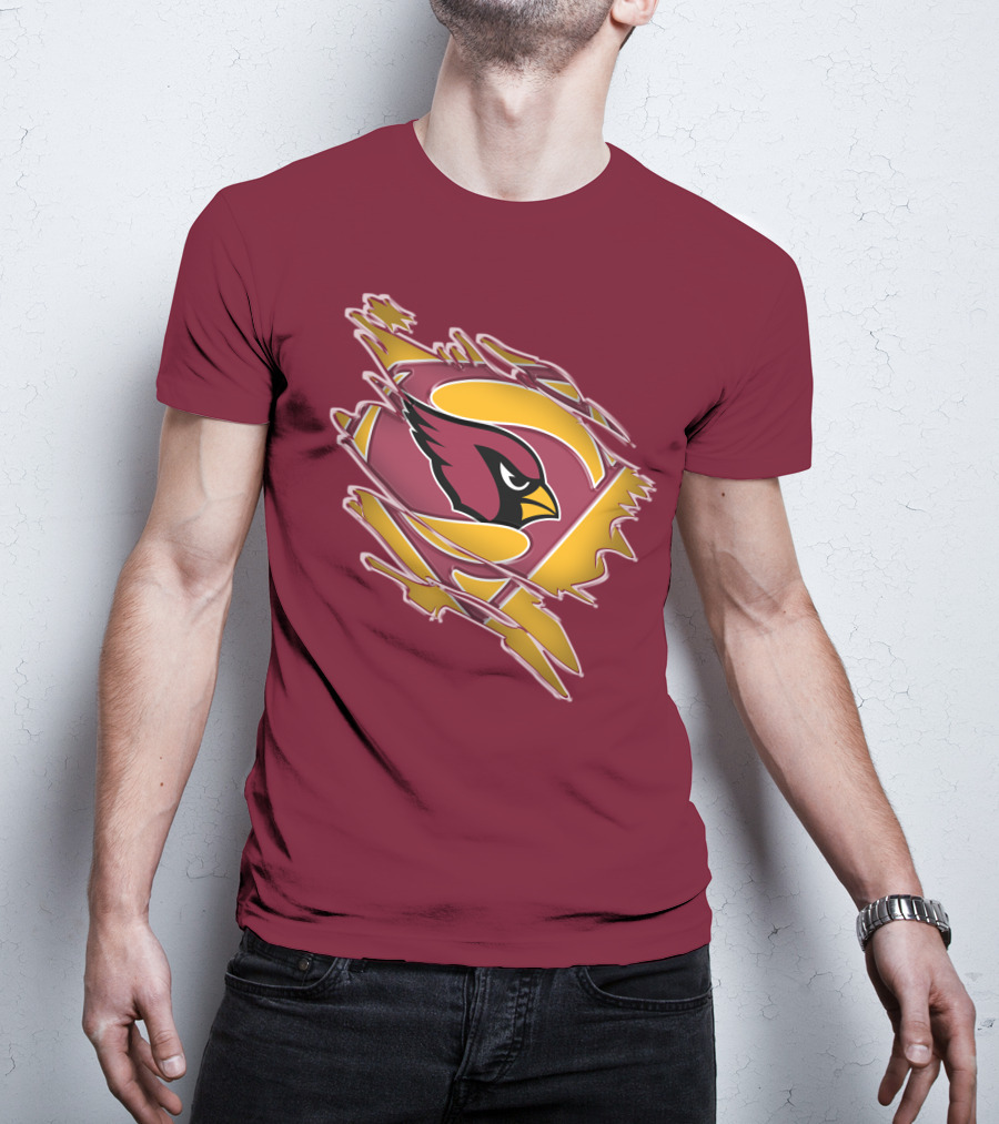 Arizona Cardinals Superman Logo Mashup T-Shirt