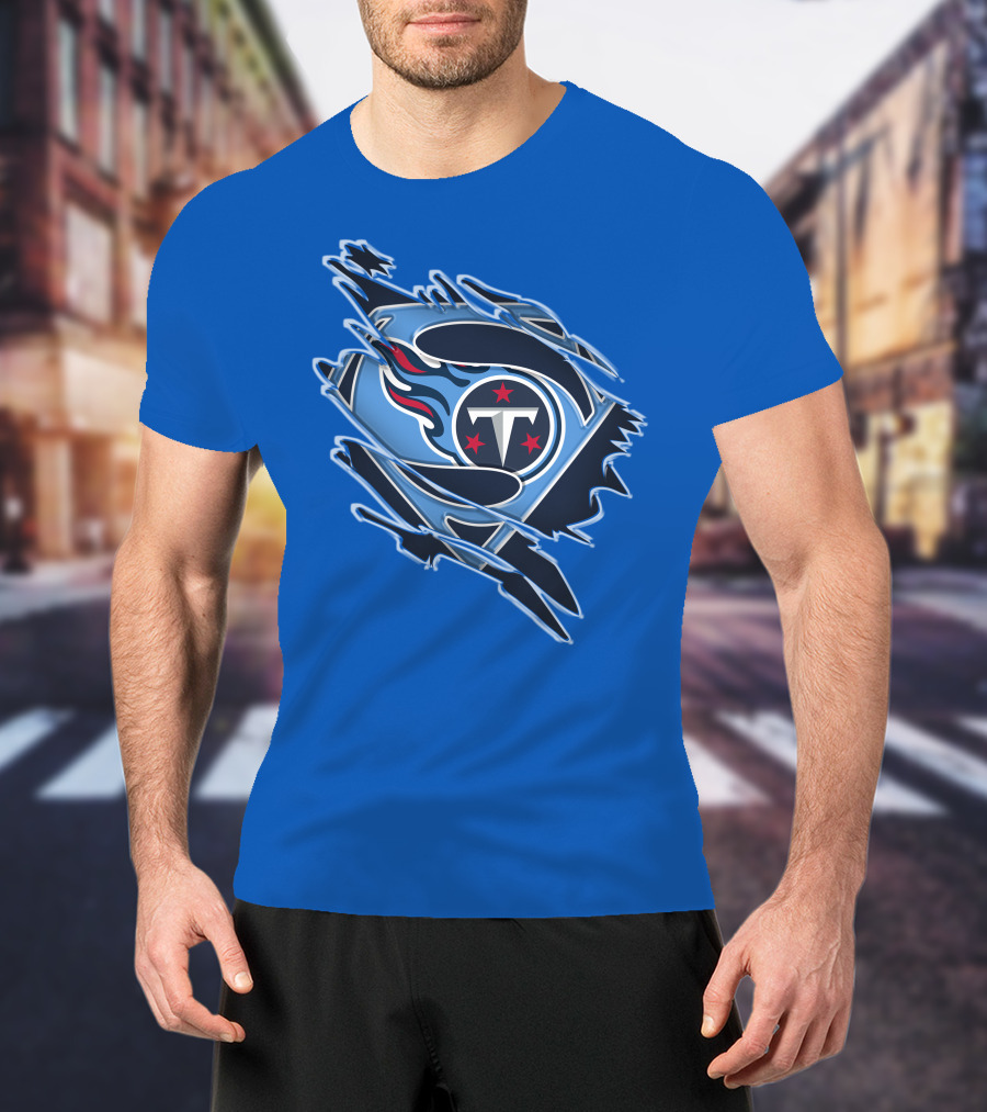 Tennessee Titans Superman Logo Fusion T-Shirt
