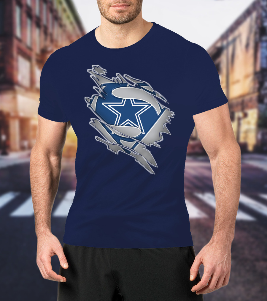 Cowboys Super Man Star T-Shirt