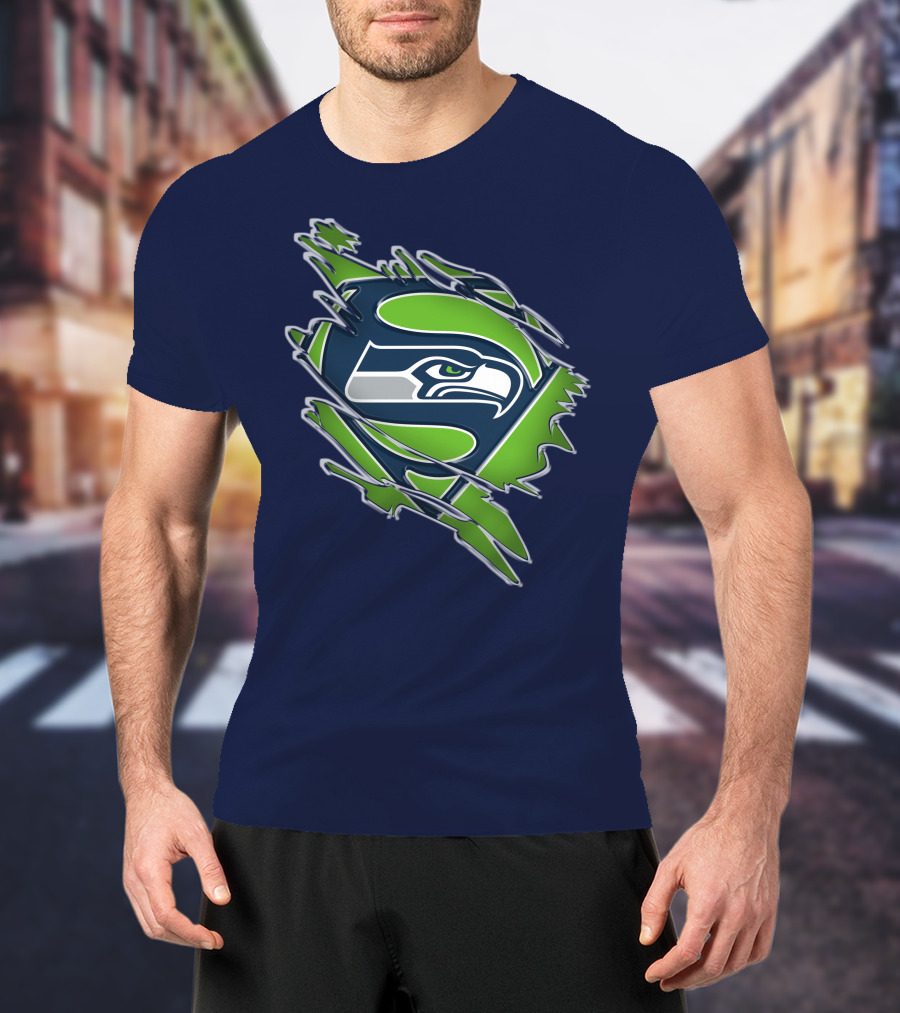 Seahawks Super Logo Emblem T-Shirt