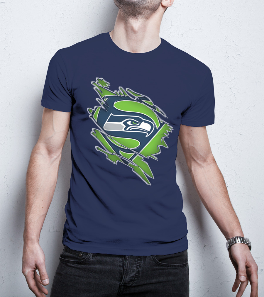 Seahawks Super Logo Emblem T-Shirt
