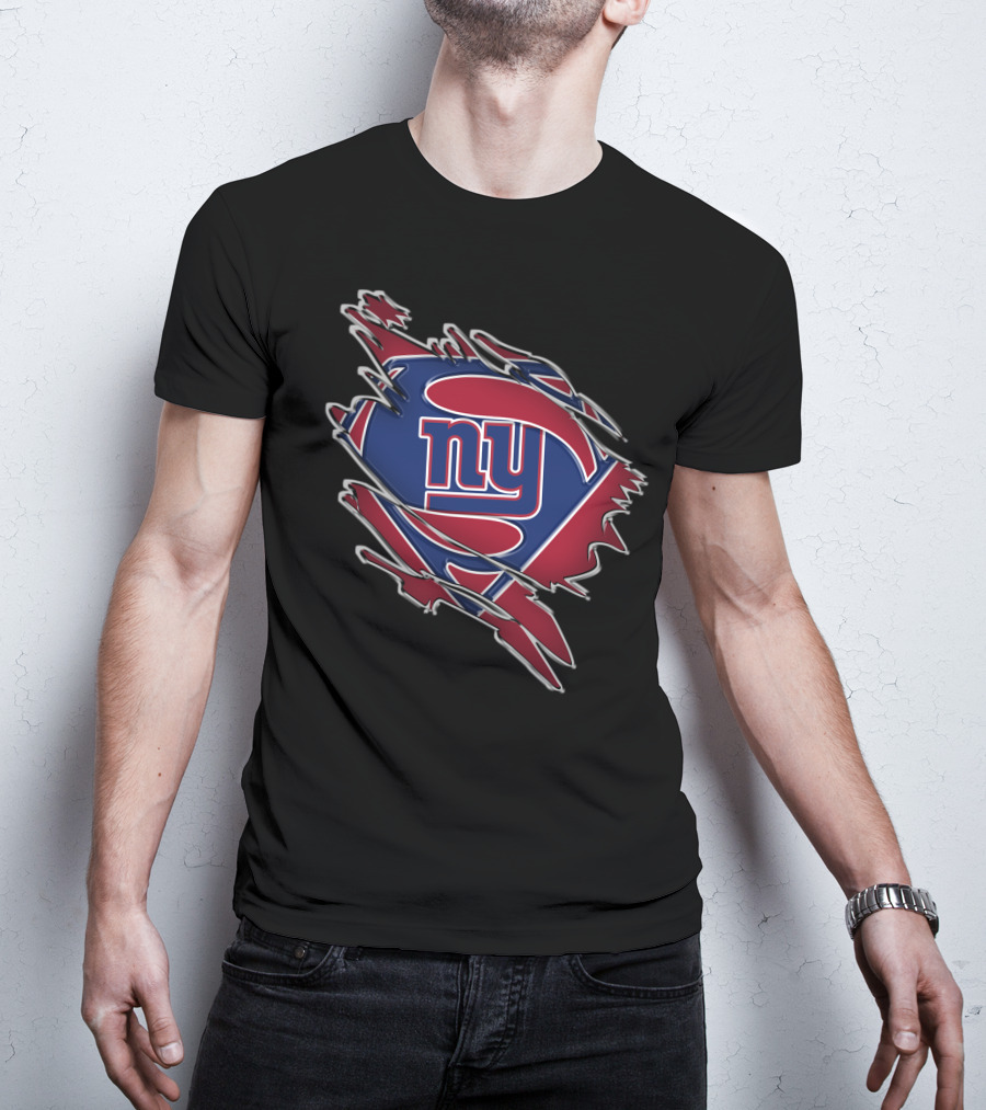 NY Giants Superman Logo Mashup T-Shirt