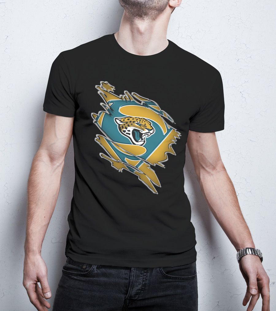 Jaguars Superman Logo Jaguar Emblem Fusion T-Shirt