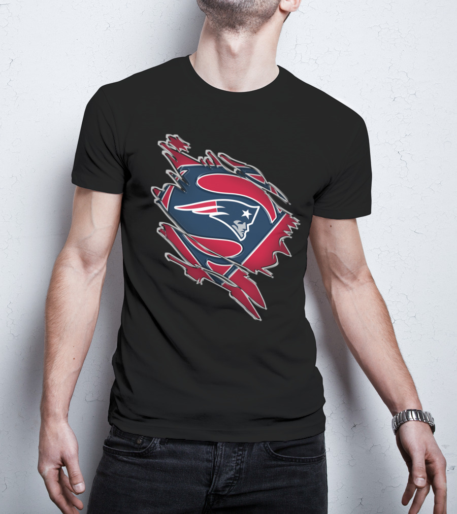 New England Patriots Superman Logo Mashup T-Shirt