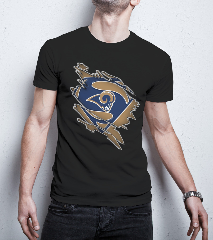 Rams Super Logo Superman Emblem T-Shirt