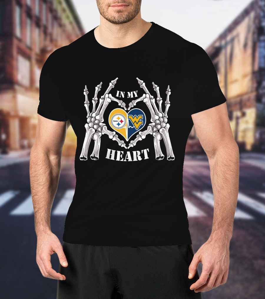 In My Heart Steelers Mountaineers T-Shirt