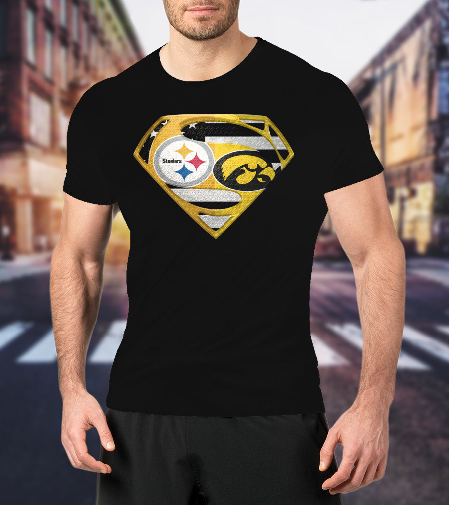 Steelers Superhero Hawkeyes Shield T-Shirt