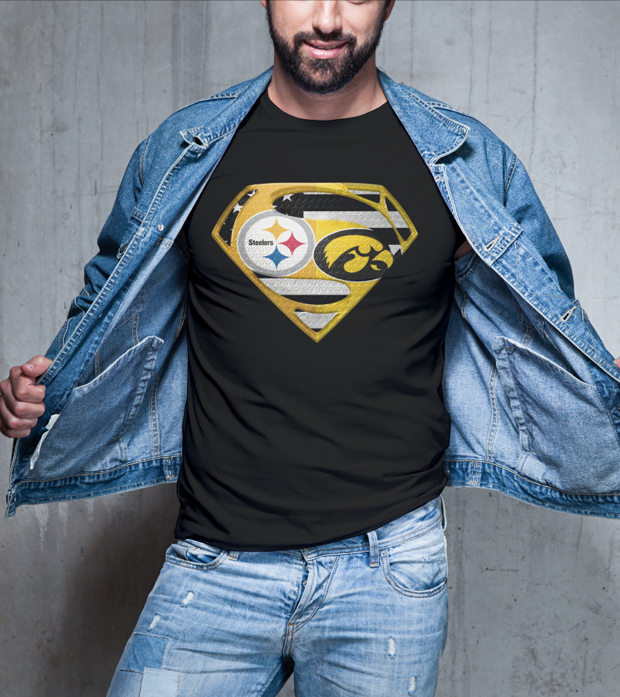 Steelers Superhero Hawkeyes Shield T-Shirt