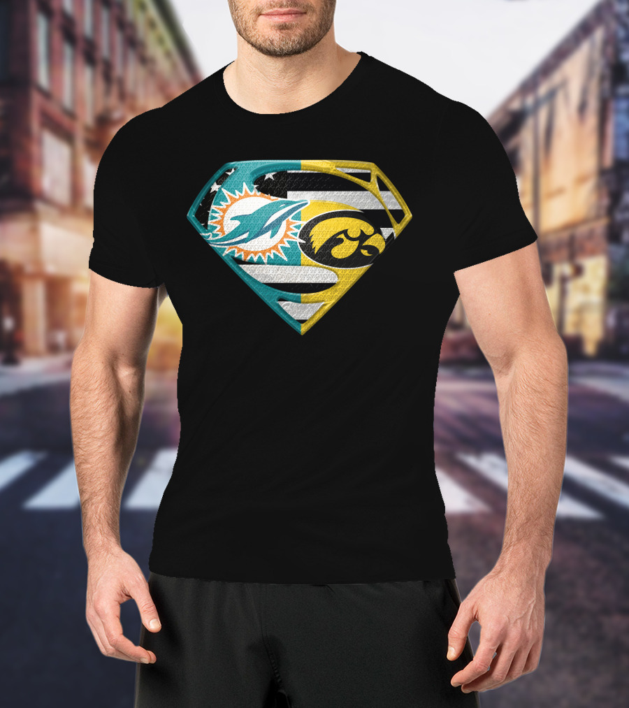 Miami Dolphins Iowa Hawkeyes Super T-Shirt