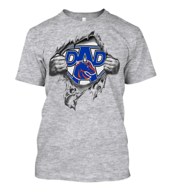 Broncos Super Dad Hands Tearing T-Shirt