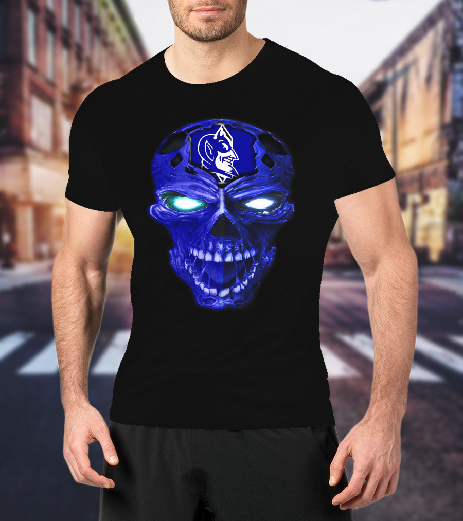 Duke Blue Devils Skull Emblem T-Shirt