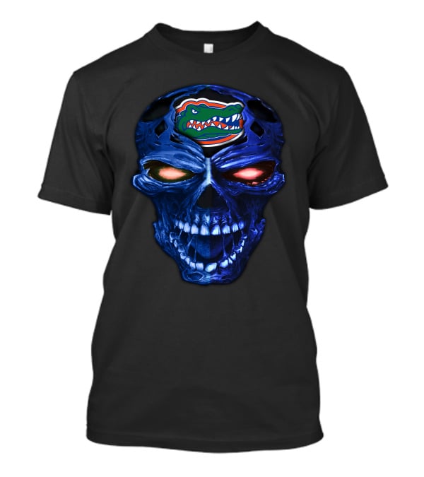 Florida Gators Skull Blue And Orange T-Shirt