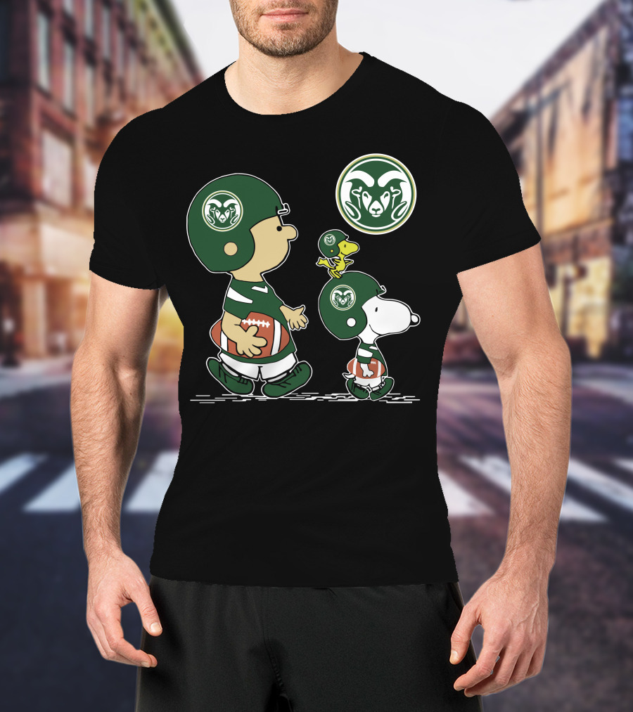 Colorado State Rams Football Characters With Helmets T-Shirt
