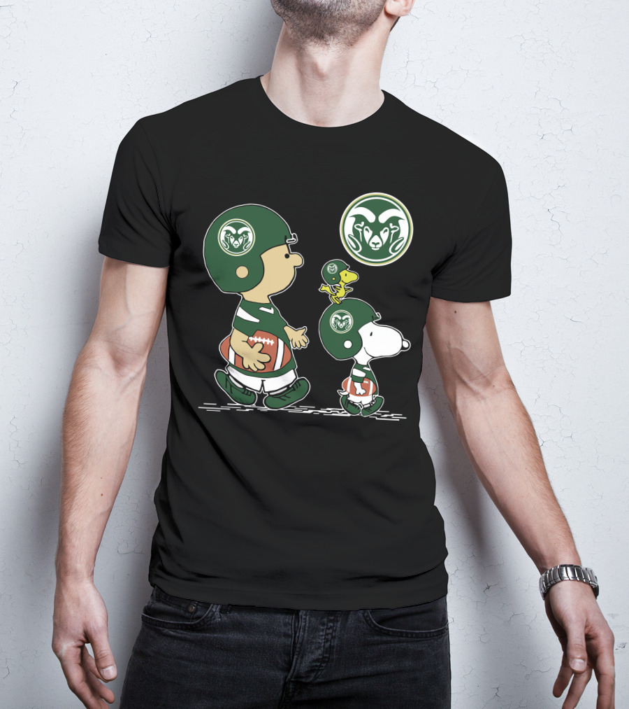Colorado State Rams Football Characters With Helmets T-Shirt