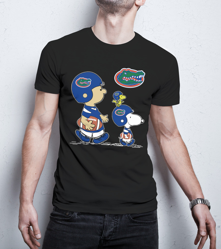 Florida Gators Snoopy Woodstock Peanuts Football Fans T-Shirt