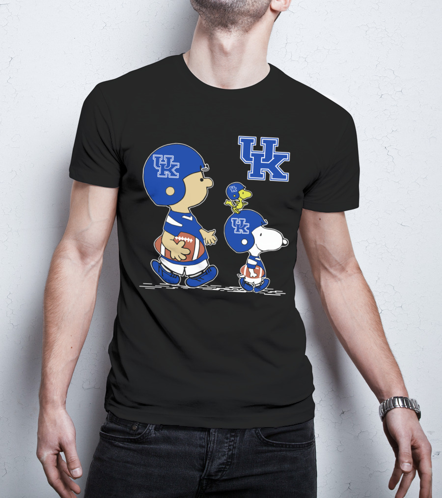 Uk Wildcats Football Peanuts Characters T-Shirt