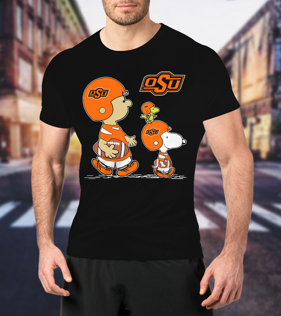 OSU Oklahoma State Cowboys Football Characters T-Shirt