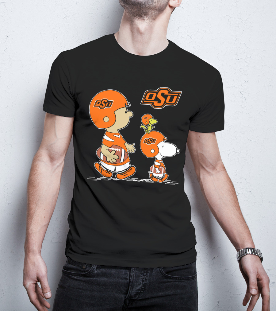 OSU Oklahoma State Cowboys Football Characters T-Shirt