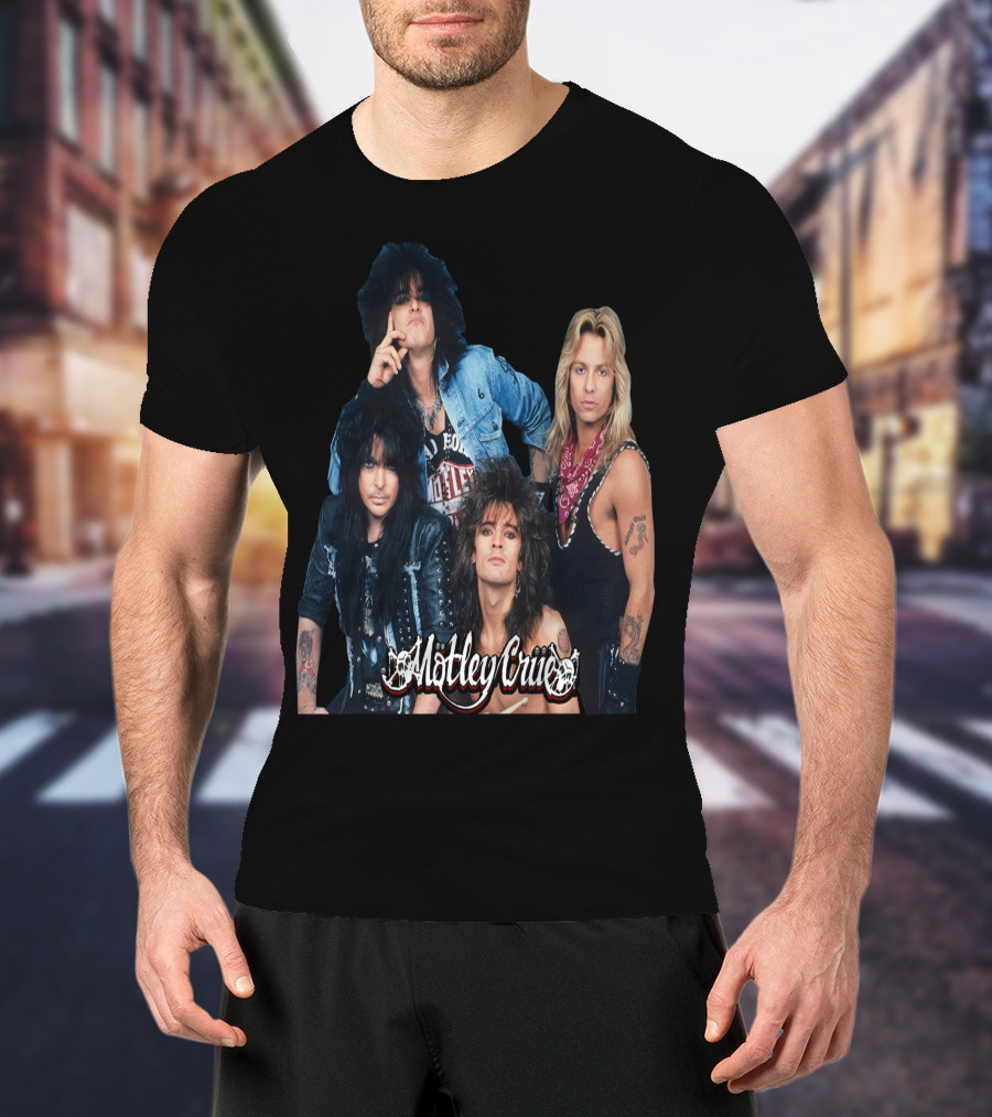 Motley Crue Band Members Photo T-Shirt