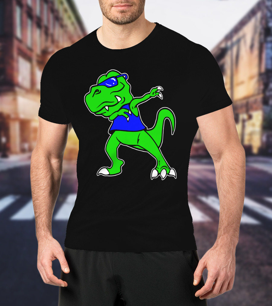 Dragon Dabbing In Blue Sunglasses And Tank Top T-Shirt