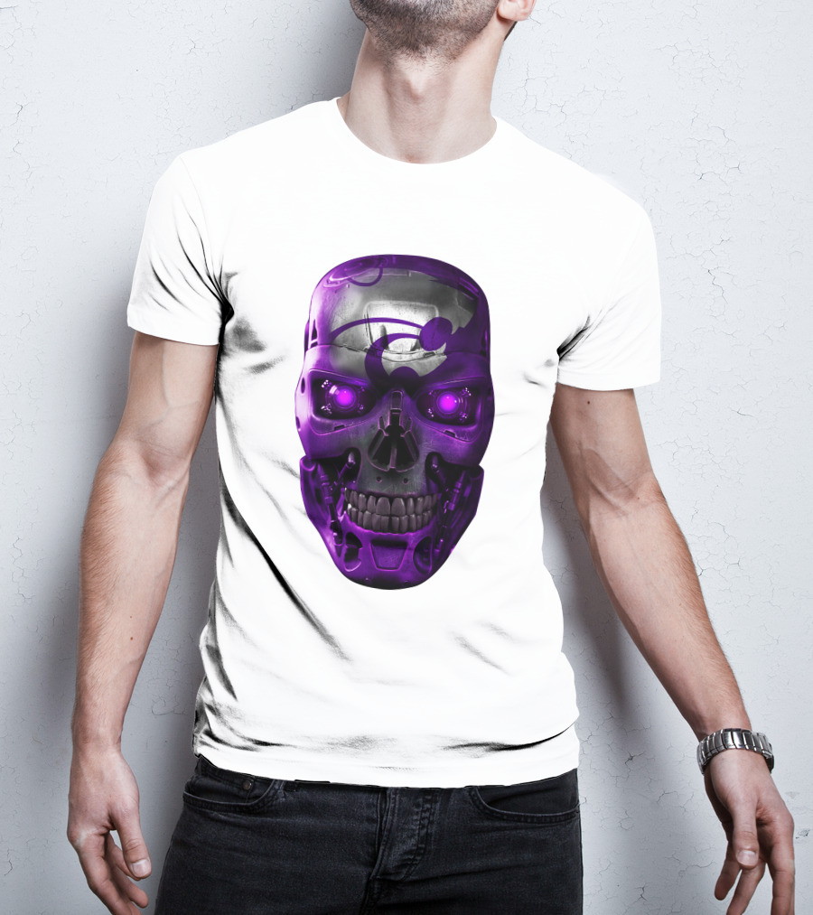 Kansas State Wildcats Purple Skull T-Shirt