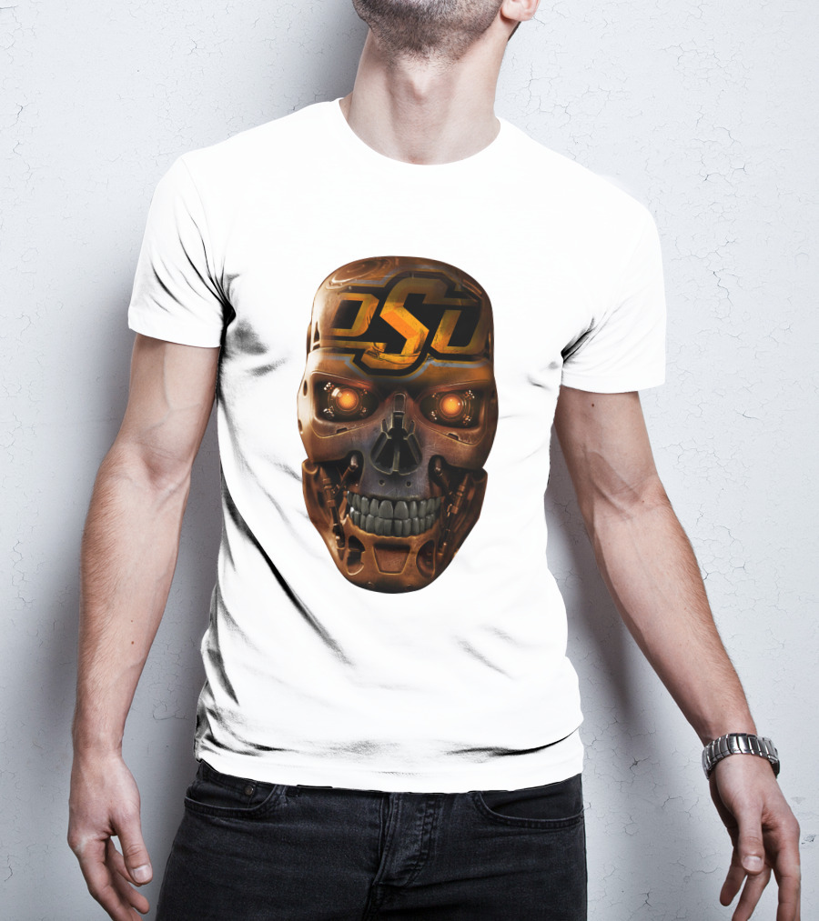 OSU Cowboys Skull Mechanic T-Shirt