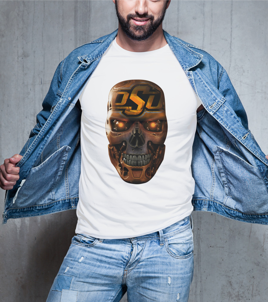 OSU Cowboys Skull Mechanic T-Shirt