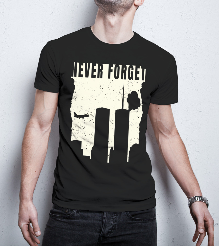 Never Forget 11Th Attacks Twin Towers Memorial T-Shirt
