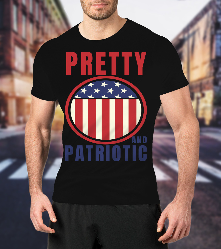 Pretty And Patriotic USA Stars Stripes 9.11 T-Shirt