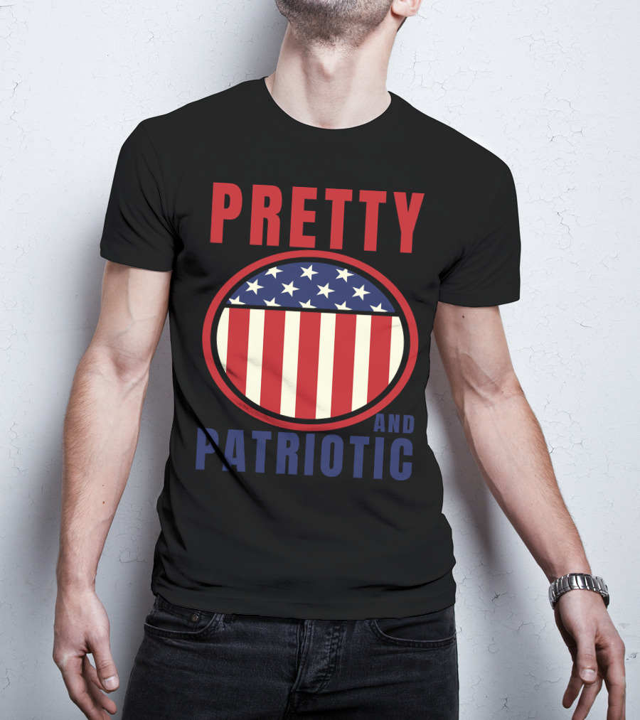 Pretty And Patriotic USA Stars Stripes 9.11 T-Shirt