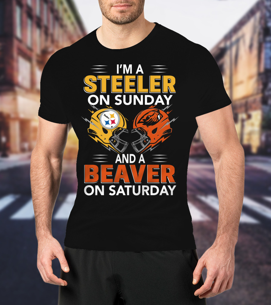 I'm A Steeler On Sunday And A Beaver On Saturday T-Shirt