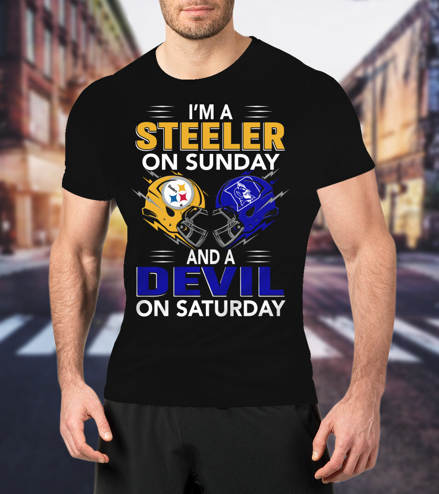 I'm A Steeler On Sunday And A Devil On Saturday T-Shirt