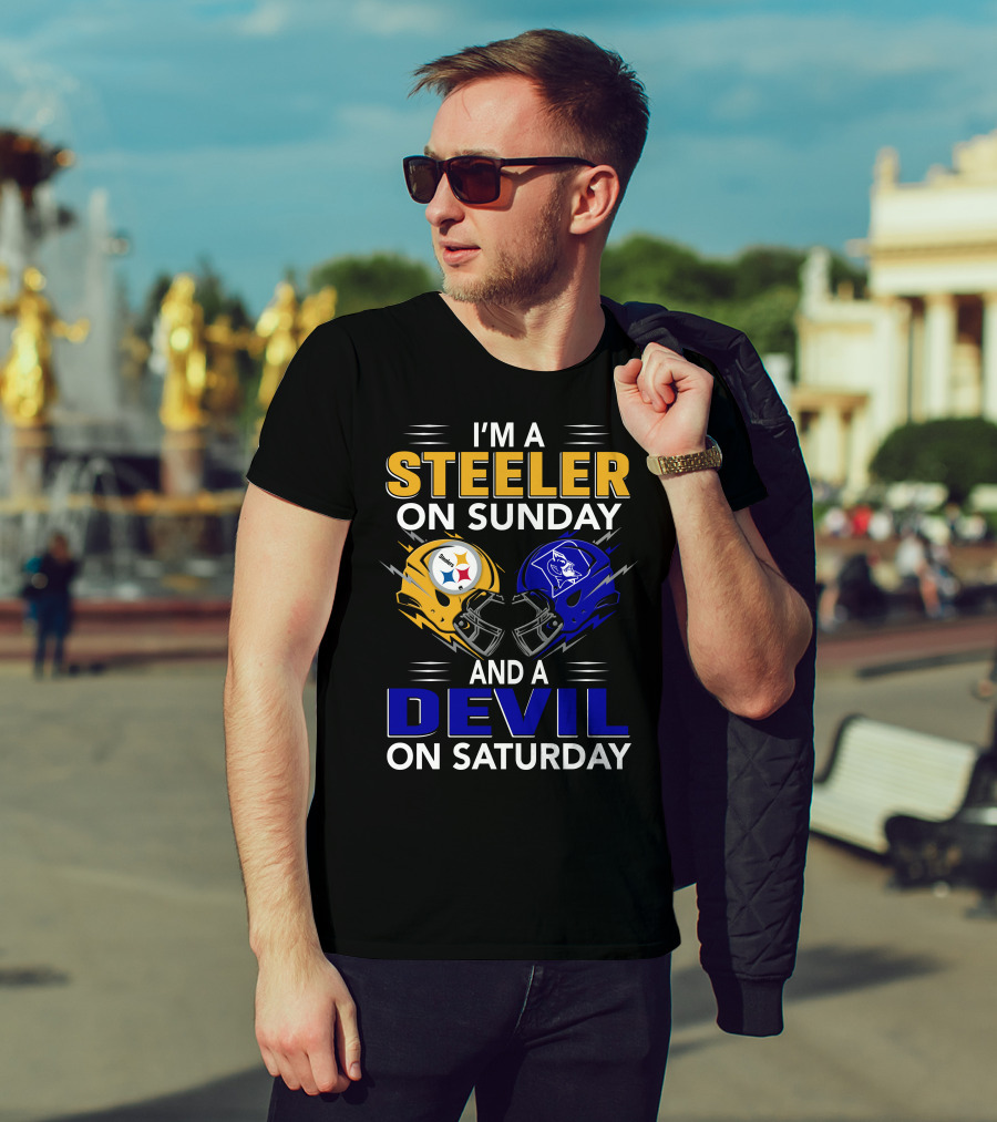 I'm A Steeler On Sunday And A Devil On Saturday T-Shirt