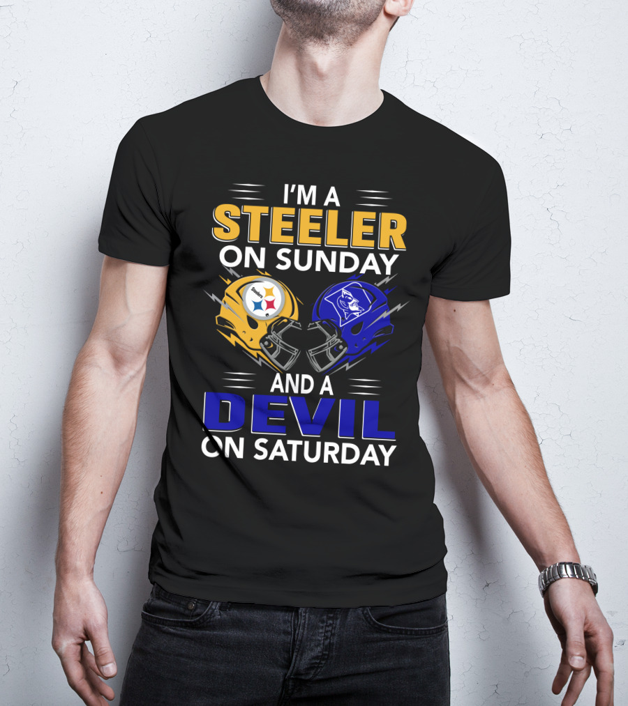 I'm A Steeler On Sunday And A Devil On Saturday T-Shirt