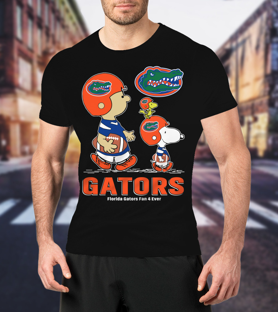 Florida Gators Fan 4 Ever Peanuts Football Gators T-Shirt