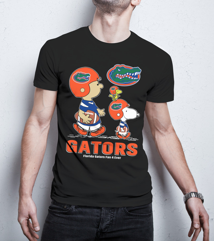 Florida Gators Fan 4 Ever Peanuts Football Gators T-Shirt