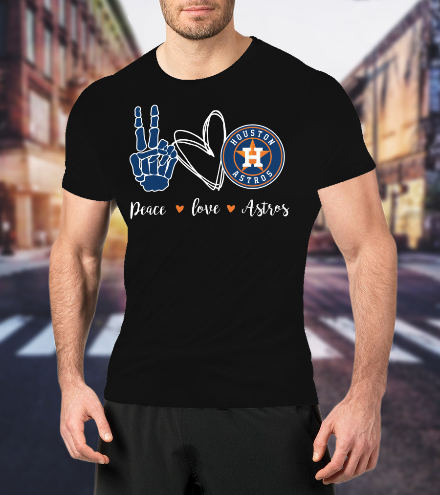Peace Love Houston Astros T-Shirt