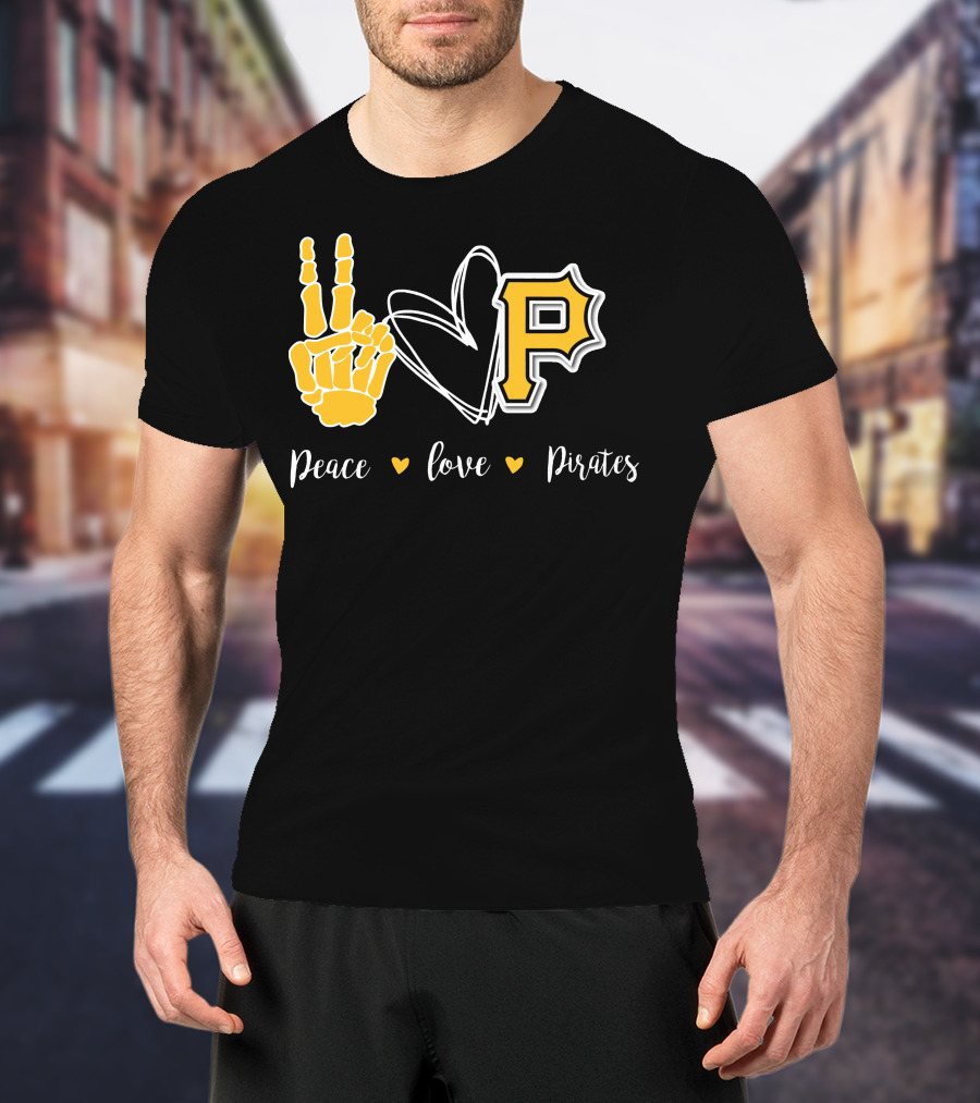 Peace Love Pittsburgh Pirates T-Shirt