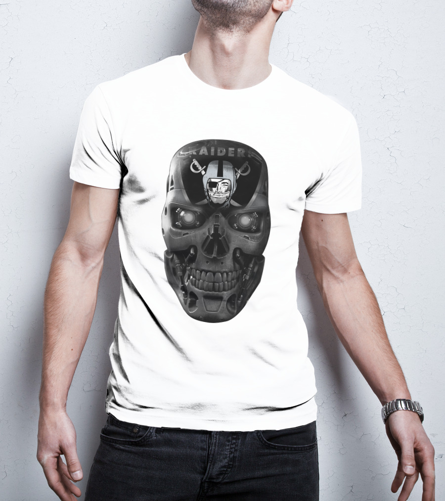 Raiders Skull Cyberpunk Fusion T-Shirt