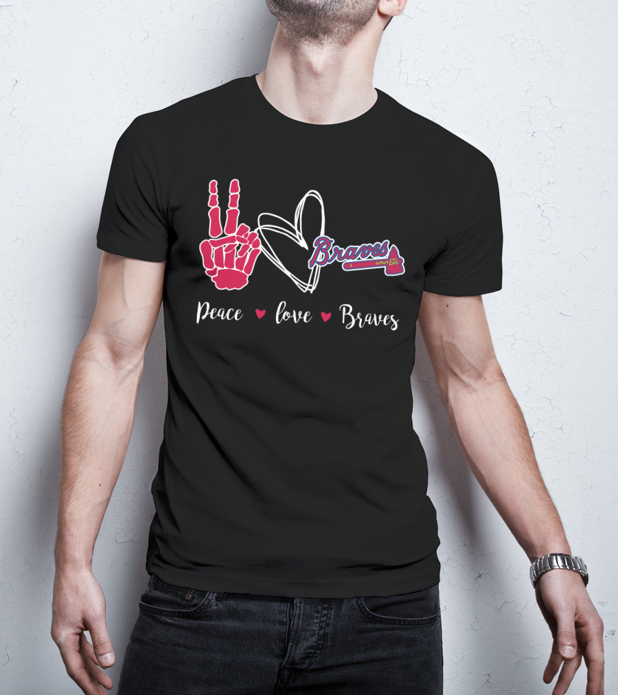 Peace Love Braves T-Shirt
