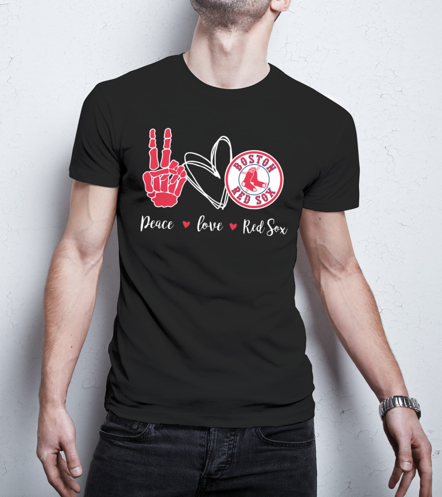 Peace Love Boston Red Sox T-Shirt