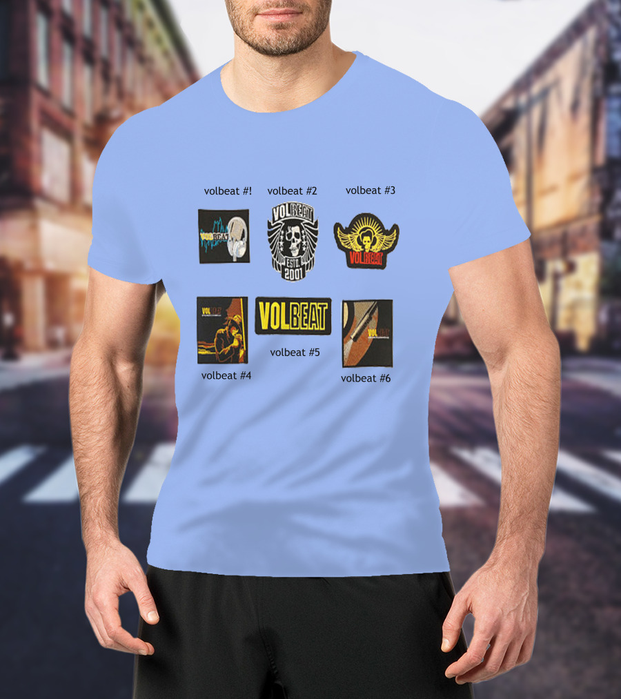 Volbeat Estd 2001 Collection Volbeat #1 #2 #3 #4 #5 #6 T-Shirt