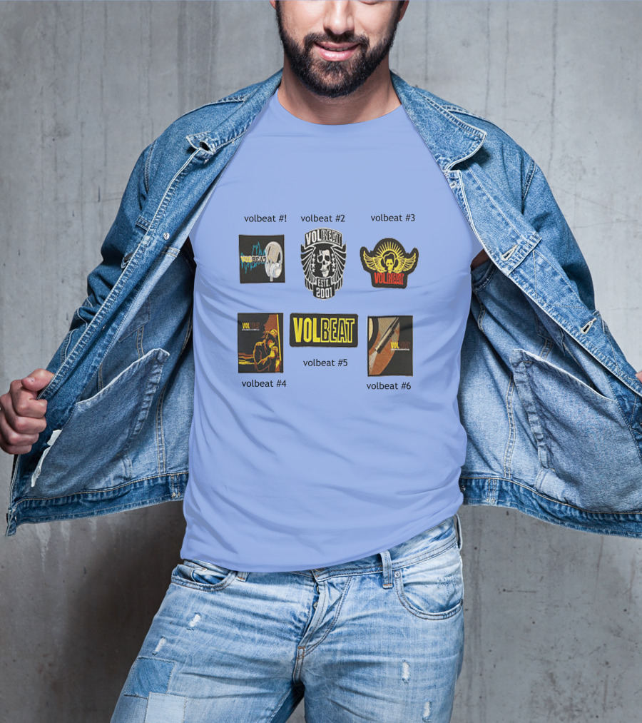 Volbeat Estd 2001 Collection Volbeat #1 #2 #3 #4 #5 #6 T-Shirt