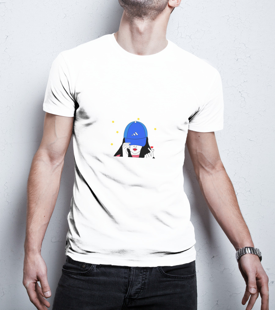 Caroline Manning Cap Hand Heart Stars T-Shirt