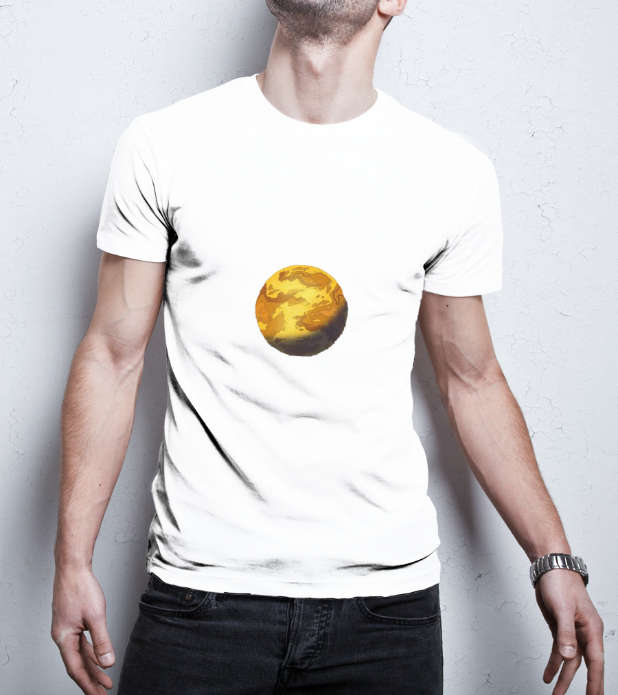 Mootopia Planet Cheese Sphere Block T-Shirt