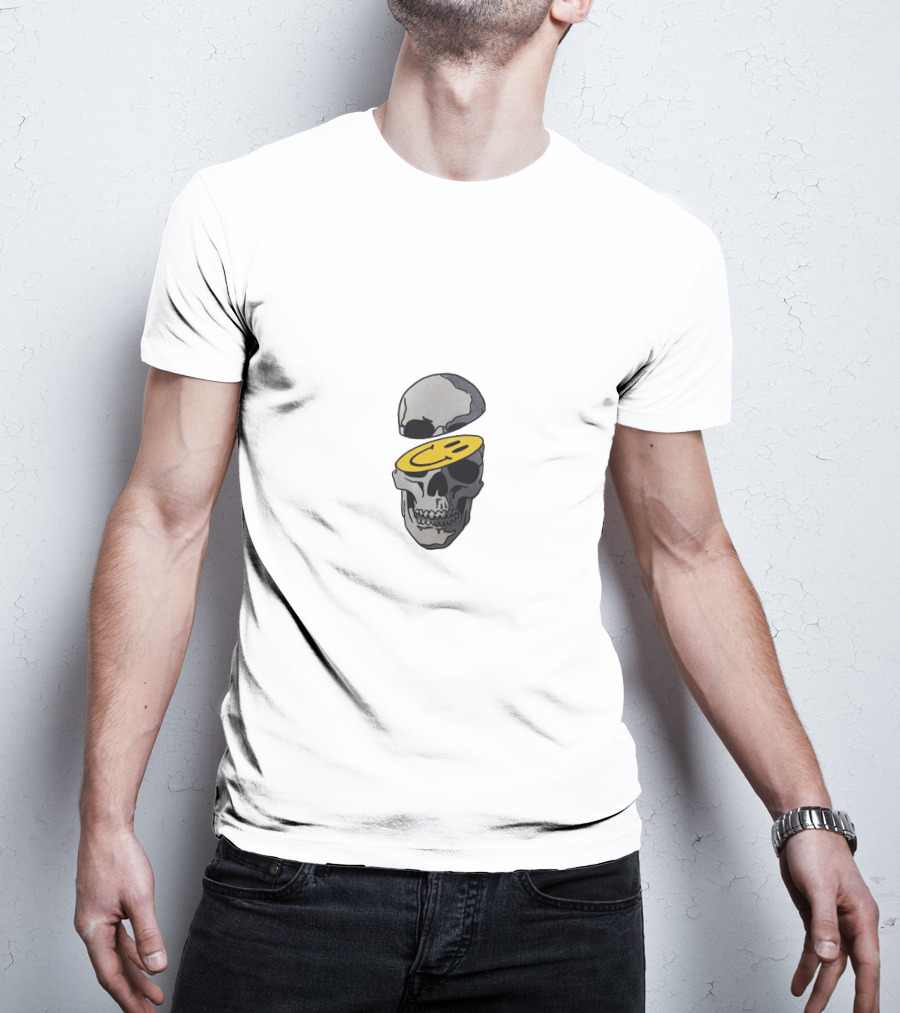 Yungblud Skull With Smiley Face Coin Inside T-Shirt