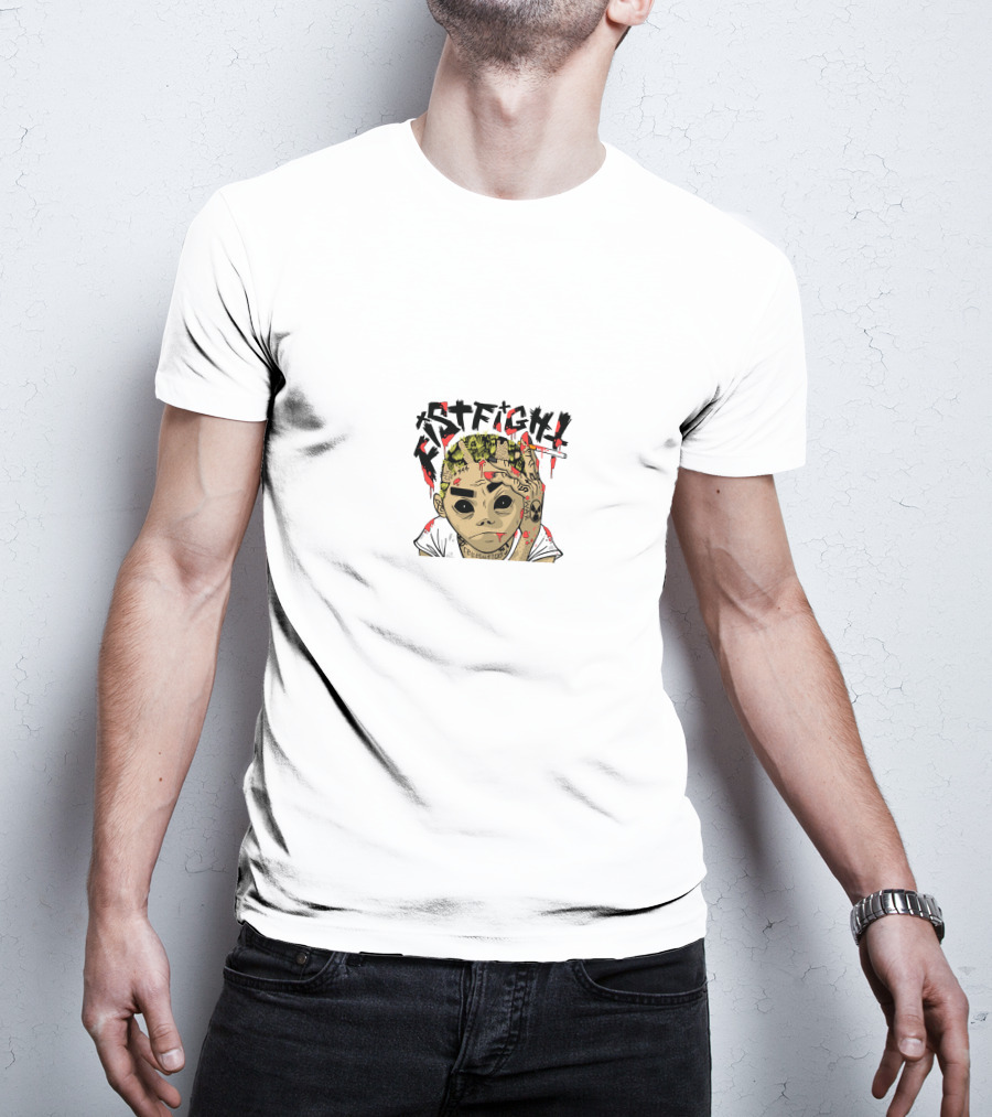 Nascar Aloe Fistfight Tattoo Skull Character T-Shirt